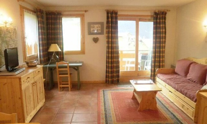 Vallandry Apartment | 350m from resort center, balcony, tv, ski locker, 42m², Peisey-Vallandry