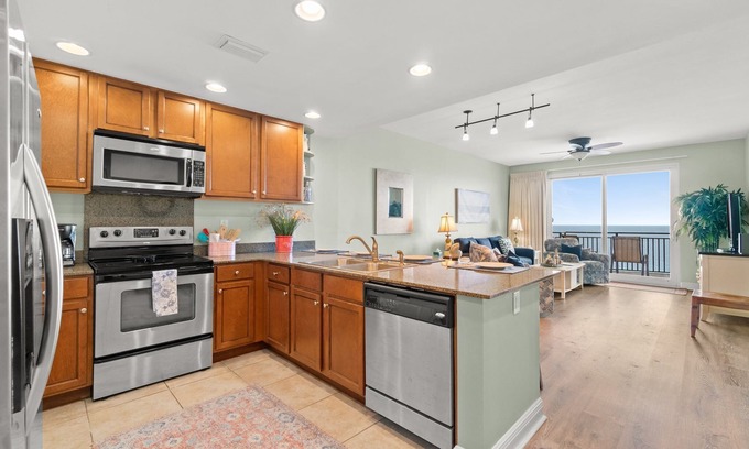 Panama City Beach Condo | 3BR 3BA Beachfront - Affordable Luxury. By Pier Park WiFi in unit.