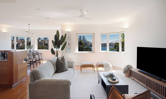 Darling Point Apartment | 3BR Penthouse Harbour Bridge Views - Darling Point, Sydney