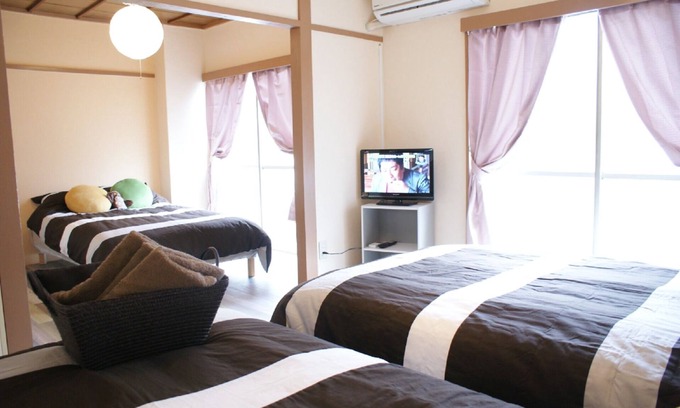 Namba Apartment | 3DoubleBeds Maxp6ppl 5mintoStations - SOLEIL Shinsaibashi/Osaka Ōsaka