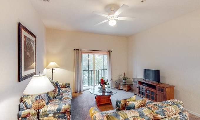Bahama Bay Condo | 3rd floor condo w/tennis court, near theme parks, basketball court, balcony