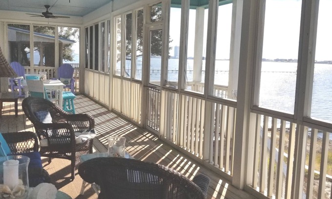 Gulf Shores House | 4/2 with gorgeous views on Little Lagoon. Screened porch, pier, and more!