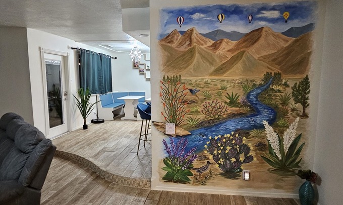 Northeast Heights House | 4-Bed Pet-Friendly Home near Balloon Fiesta Park w/Hot Tub; Mini Golf; Fire-Pit!