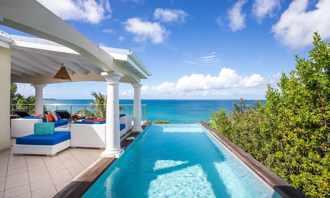 Grand Case Villa | 4 BEDROOM VILLA, MAGNIFICENT SEA VIEW, BEACH ON FOOT