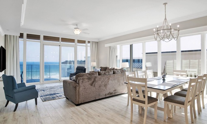 Orange Beach Condo | 4 BR Beachfront Last Minute Deals thru Oct Kids Splash Pad Lazy River Waterslide