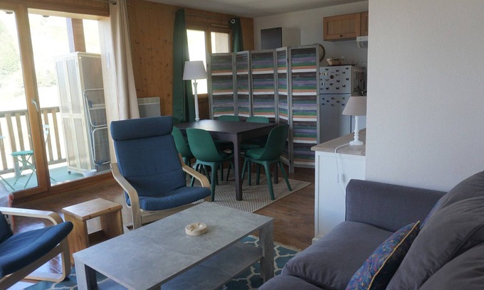 Orcieres-Merlette Apartment | 4-room duplex with pool, covered parking, and free Wi-Fi