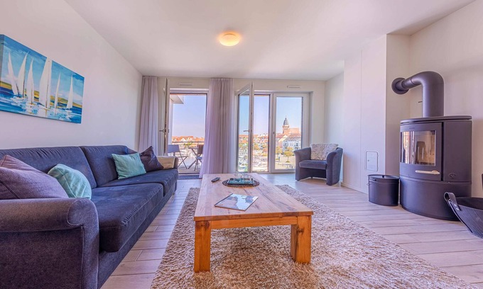 Muritz Apartment | 4-star vacation apartment Möwe in the Hafenresidenz Waren (Müritz)