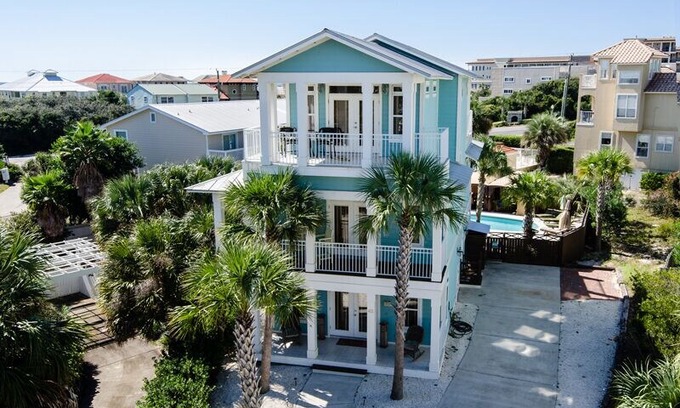 Santa Rosa Beach House | 42 Sandcastle Court by Royal Destinations - Large Pool w/Cabanas