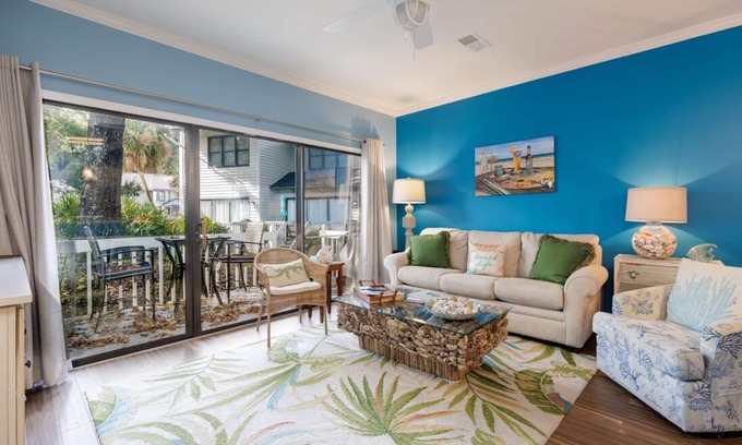 Hilton Head Island House | 47 Ocean Breeze: Pet Friendly 2 BR Villa Next to Pool, Walk to Beach