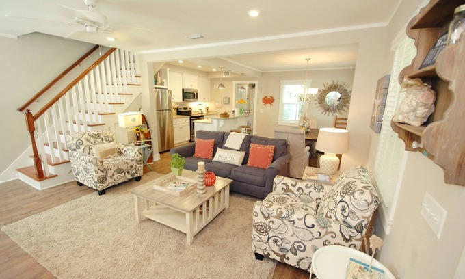 East Beach House | 4BR/2.5BA East Beach Cottage, One Block to Sand!