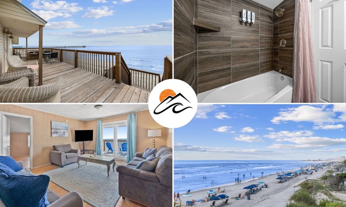Cherry Grove Beach Condo | 4BR Oceanfront Unit w/Hot Tub - 7 Days Grace #3