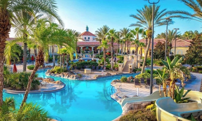 Regal Palms House | 4Br Resort Home with Pool and Lazy River Sleeps 8