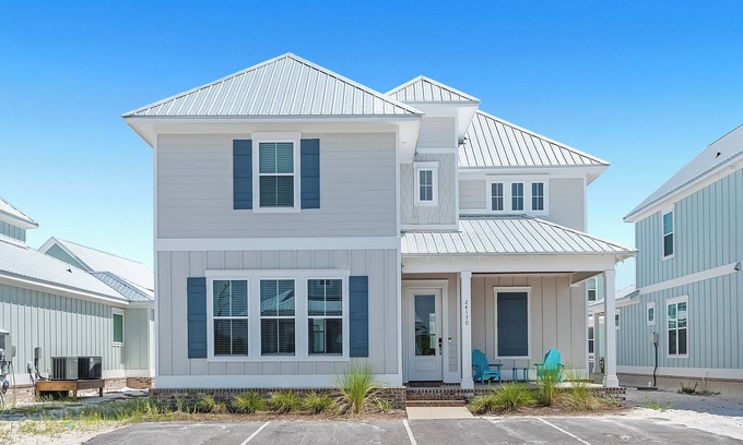Orange Beach House | 🐬4BR-Walk to Beach-Sea Charm-Summer-Salt 24170🐬
