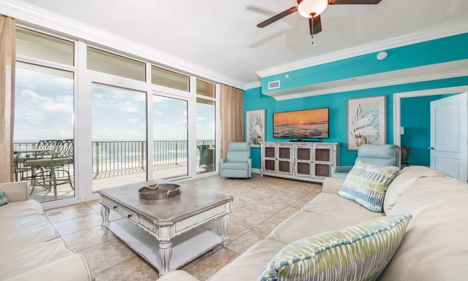 Gulf Shores Condo | 4th Floor! Phoenix Gulf Shores, Water Slide! Beachfront!
