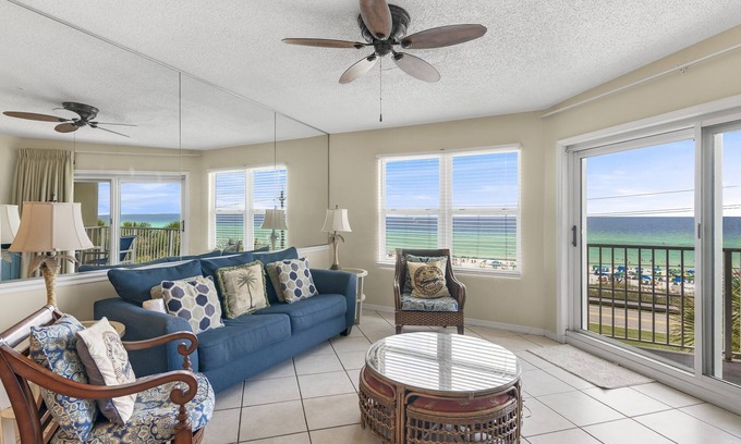 Miramar Beach Condo | 4th Floor Views, Steps to Beach + Daily Chair Setup ~ Maravilla 2410