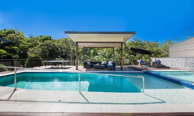 Woodwark House | 5-Bedroom Luxury Retreat with Open Living and a Large Pool