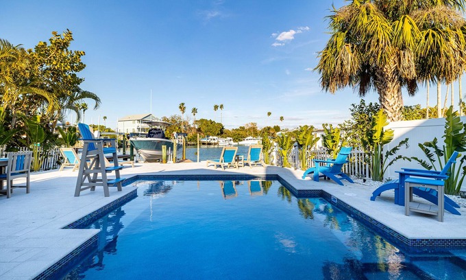 Indian Rocks Beach House | 5 Bedroom Waterfront/heated pool home BTR# 1978