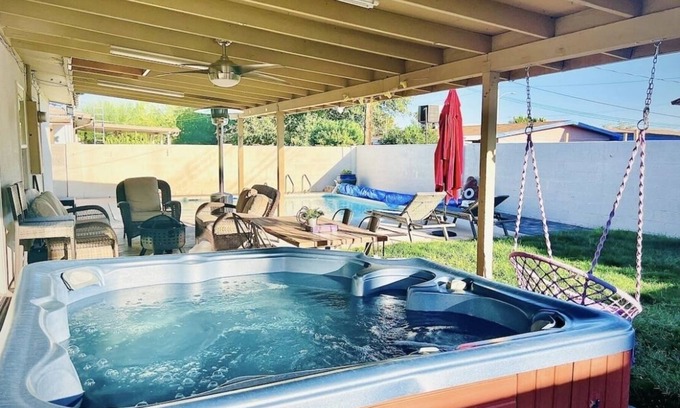 McNeil Estates House | 5 minutes to Strip & Downtown delight with pool and hot-tub!