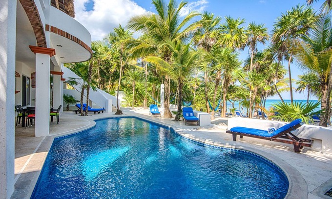 Akumal Villa | 5-Star Experience! Oceanfront Villa w/Private Beach + Pool, Snorkelling