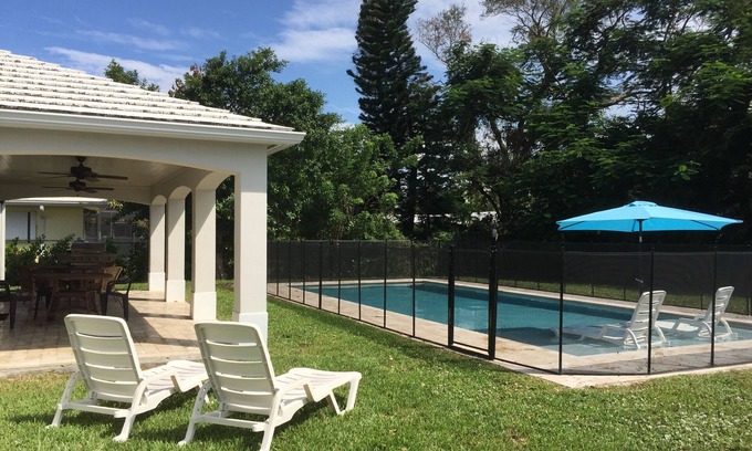 Boca Raton House | 5 Star! Prime Location East Boca, 38' Salt Water Heated Pool