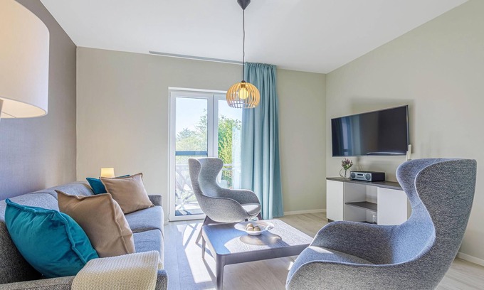 Ostseebad Wustrow Apartment | 5-star vacation apartment Achterndieck with balcony & wellness, 530 m to the Baltic Sea