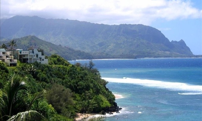 Princeville Condo | 5 Stars Oceanfront Puu Poa Air Condition Unit in Northshore Princeville Kauai
