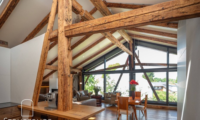 Riederau Apartment | 5 Sterne - Gut Stohrerhof - Penthouse am Ammersee bis 4 Pers - Luxuriöses Penthouse am Ammersee zwi
