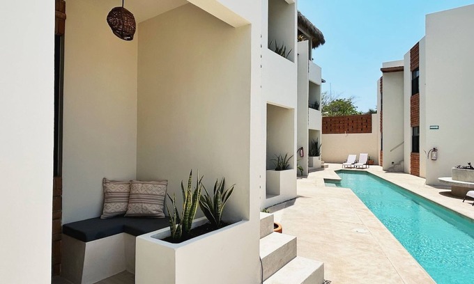 Brisas de Zicatela Apartment | 501 | Starlink | walk to beach