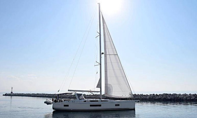 Central Macedonia Boat Rental | 54 m² Houseboat ∙ 1 bedroom ∙ 6 guests