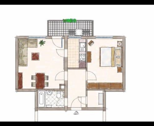 Hasenbergl-Lerchenau Ost Apartment | 55 m² Apartment ∙ 2 bedrooms ∙ 4 guests