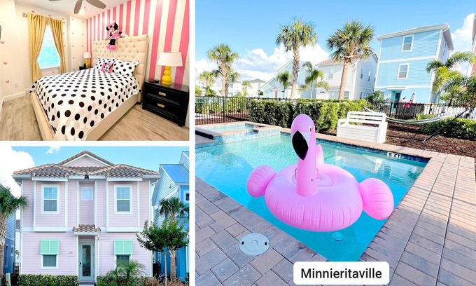 West Kissimmee Villa | 5br/5ba/5mi Disney Heated Pool/SPA Free Uber rides to parks!