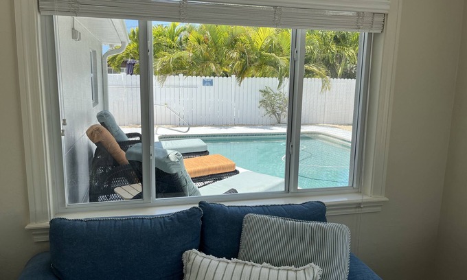 St. Pete Beach House | 5min walk to beach, Private Pool, Peaceful, beautiful neighborhood, Monthly rent