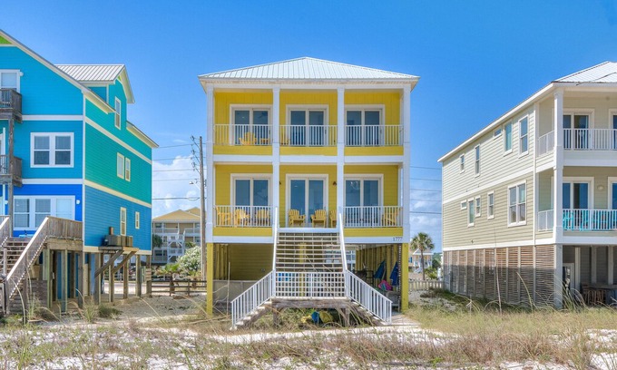 Gulf Shores House | 6 BR/5 Bath Gulf Front Beach House; Elevator/Large Hot Tub/Kayaks
