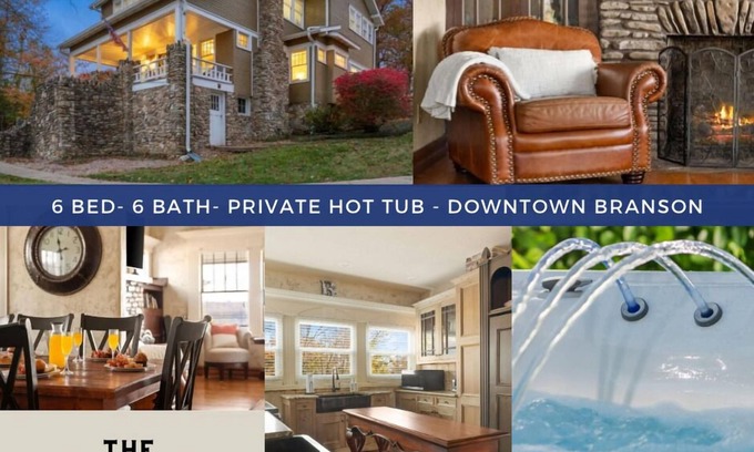 Downtown Branson House | 6 br close to The Branson Landing! Trolley stop!