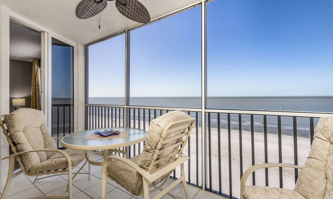 Fort Myers Beach Condo | 602 Nautical Condo w/Gulf Views, Heated Pool & BBQ