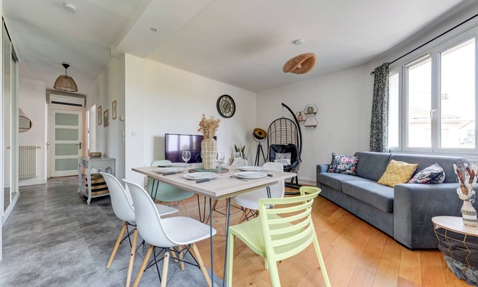 Bron Apartment | ⭐️ 60m2 near Eurexpo, Groupama stadium, HFME ⭐️