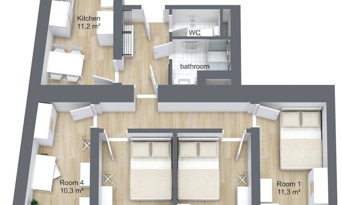 Spittelberg Resort | 67 m² Private room ∙ 1 bedroom ∙ 1 guest