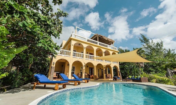 San Pedro Villa | 6BR Beachfront Villa in San Pedro Sept Specials!