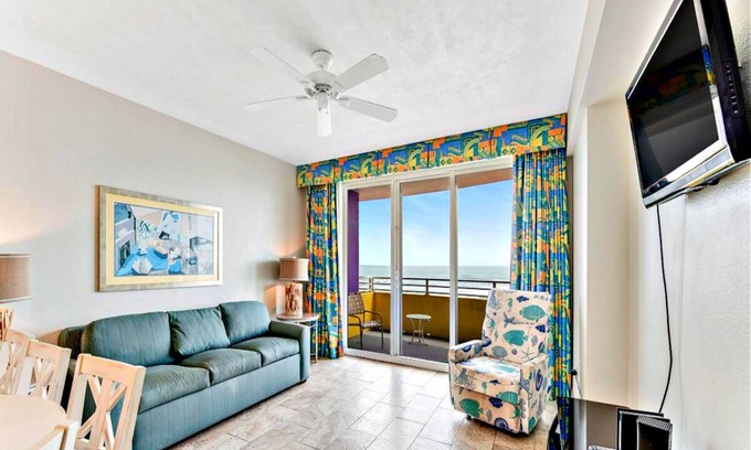 Brush - Stewarts Condo | 6th Floor 1 BR Condo Direct Oceanfront Wyndham Ocean Walk - Daytona Funland