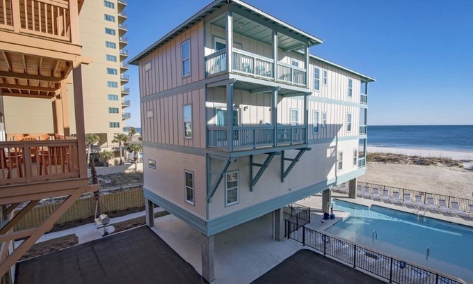 Gulf Shores House | 7 Bedroom lock out Gulf Shores Retreat Pool & Beachfront Vibes by Prickett Properties