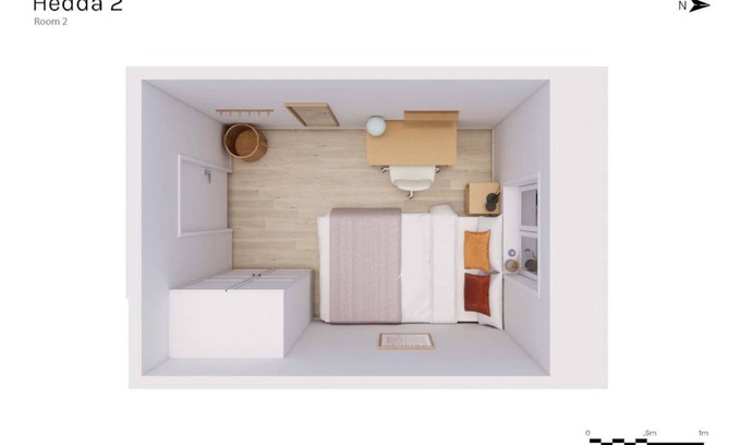 Grunerlokka Resort | 73 m² Private room ∙ 1 bedroom ∙ 1 guest