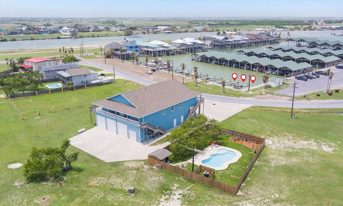 Port Mansfield Condo | 834 Laguna A - Luxurious Condo with Water View and Swimming Pool! Boat slip!