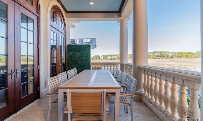 Palmetto Dunes House | 89 Singleton Beach- Villa La Spiaggia, 5 bd home with Private Spa, Water Views