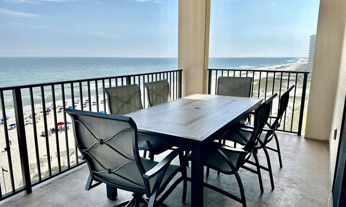 Orange Beach East Condo | 8th Floor Condo With Fabulous Views And Steps Away From Flora-Bama!