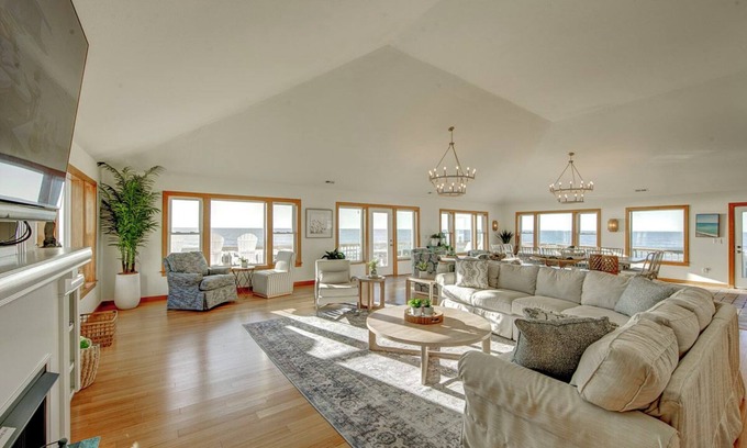 Hatteras House | 9 Bed Oceanfront in OBX With Pool & 2 Hot Tubs!