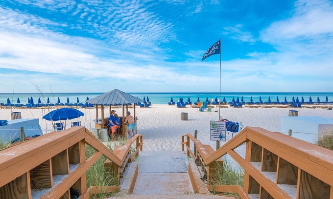 West Panama City Beach Condo | 9th Floor, 2 complementary beach service chairs with unit during season.