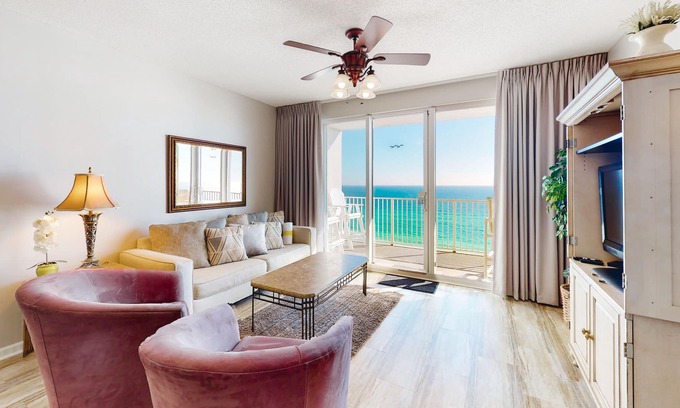 Miramar Beach Condo | 9th Floor Comfortable gulf view Condo, Steps to beach, Shopping & dining