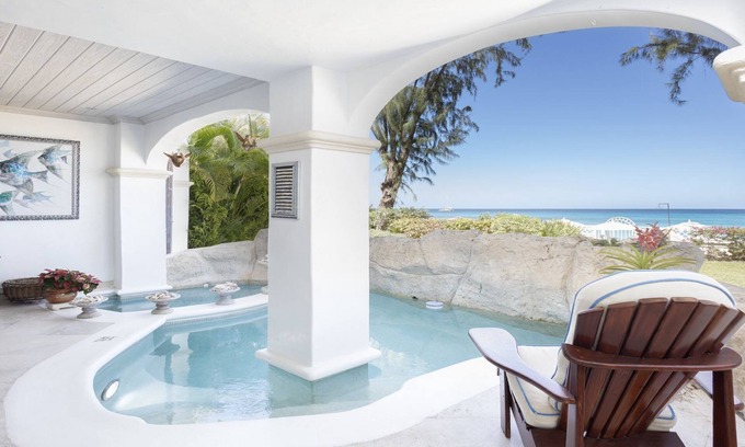 Durants Apartment | A beachfront apartment with a private plunge pool & direct access to the beach