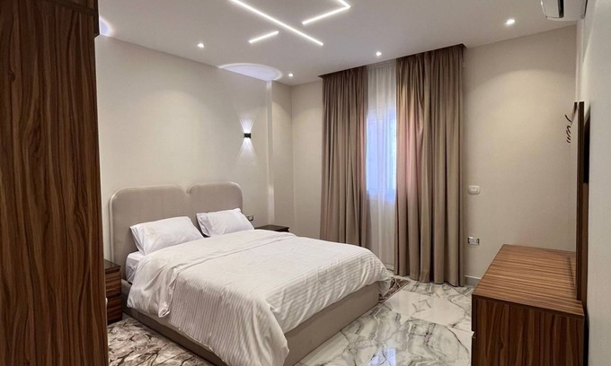 6th of October City Apartment | a beautiful building with nice bedrooms and kitchen and garden area. Living best