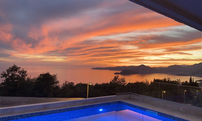 Budva Municipality Villa | A beautiful holiday begins at villa with an amazing view, sunrises and sunsets.